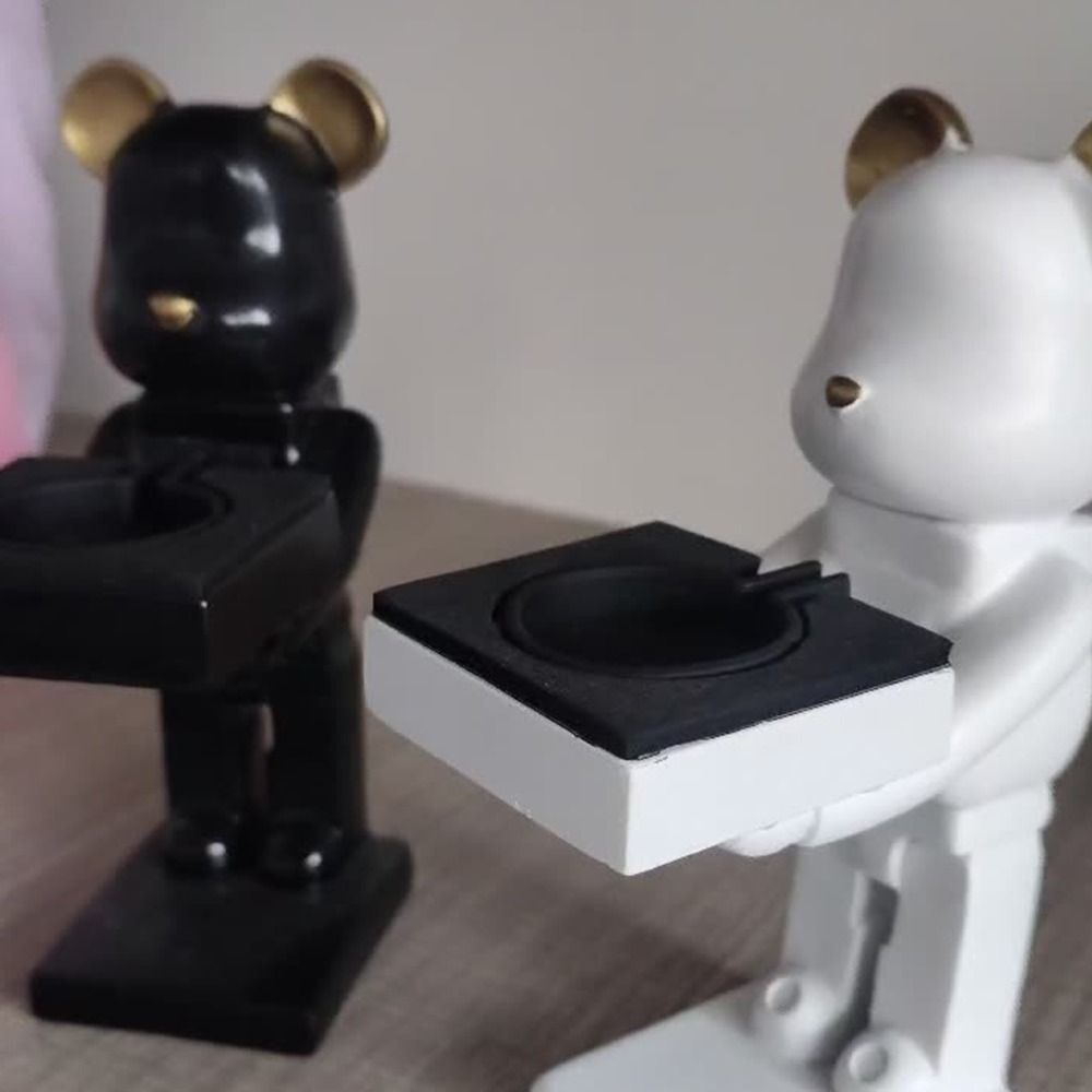Mehrfarbiger Cartoon-Bären-Uhr – Figma Stand Set Bewertung und Preis